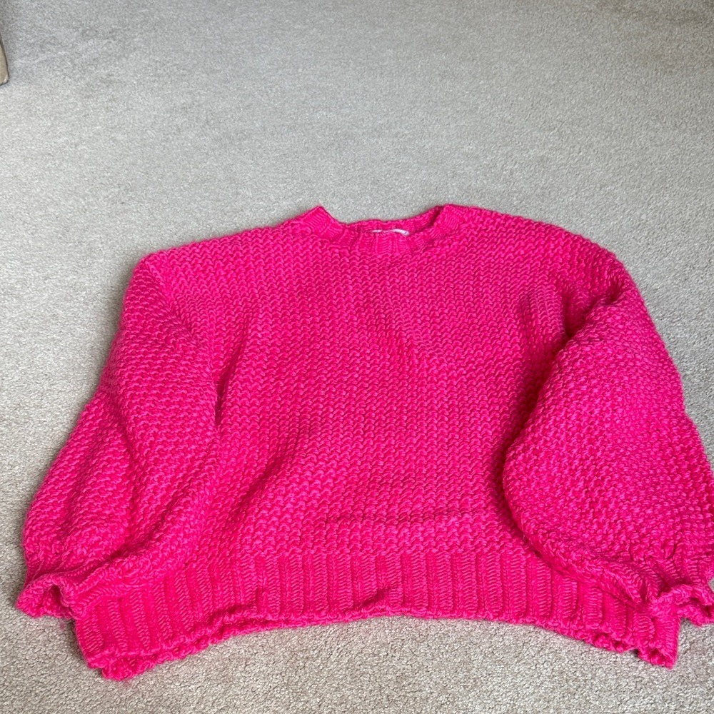 Cozy Pink Knit Sweater